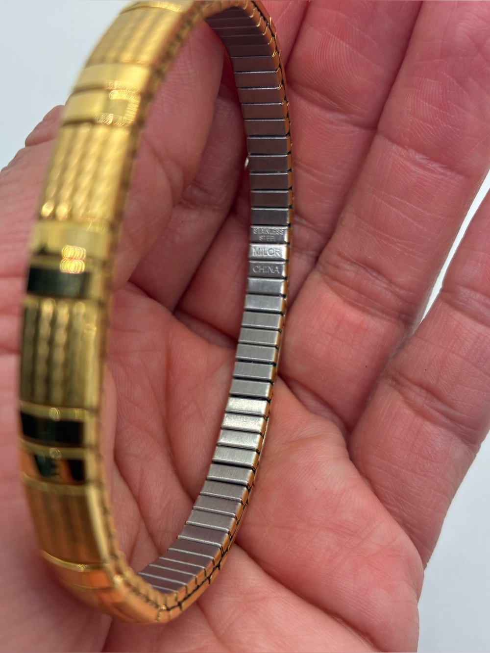 Milor Stainless Steel Bracelet in Gold tone - Picture 3 of 5